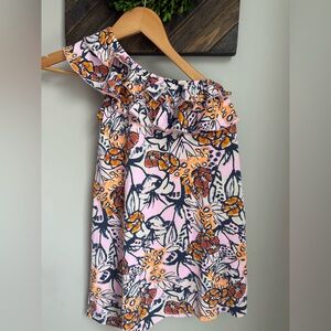 Maaji Girls' Printed One Shoulder with Ruffle Dress sz 8